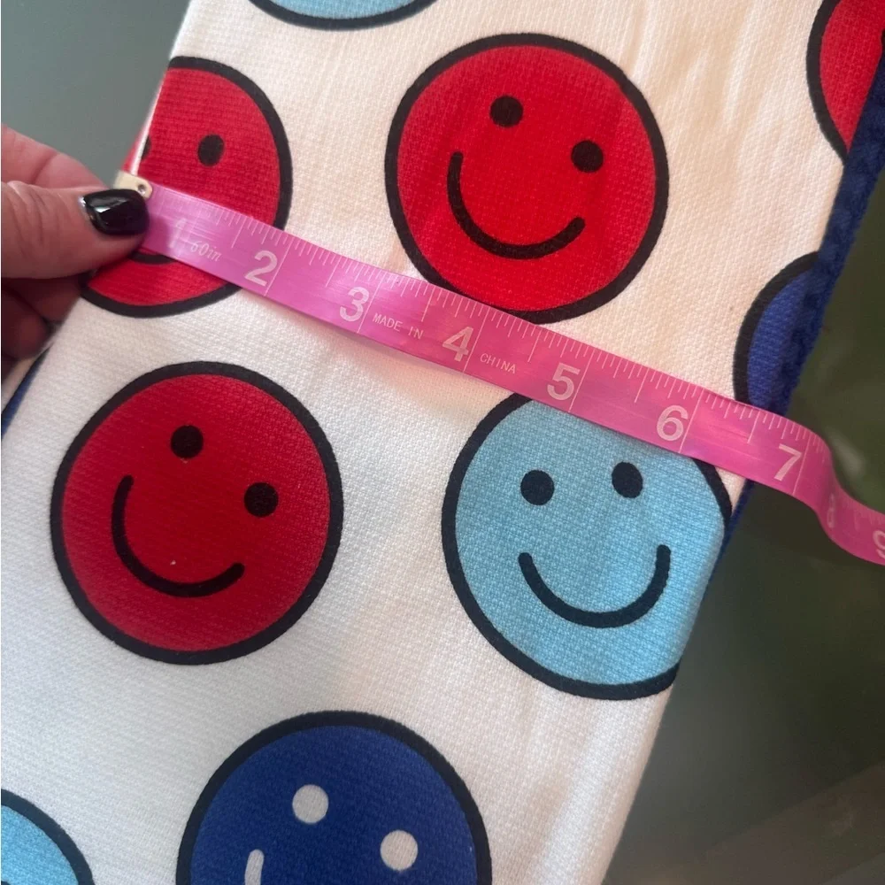 Set of 3 Patriotic colors,Smiley Face Kitchen Towels😊super soft & absorbent!